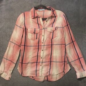 Maurices Women’s Plaid Button Down Shirt